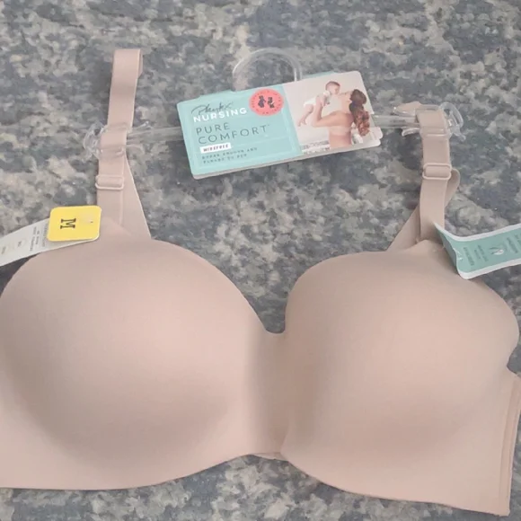 Playtex Pure Comfort Nursing Bra - Cream - Picture 1 of 9